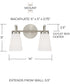 Drake 2-Light Vanity Brushed Nickel