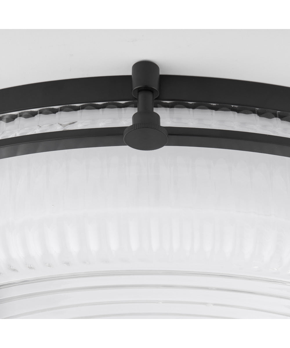 Emory 1-light Ceiling Flush Mount Matte Black