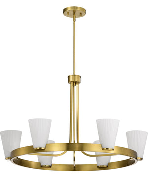 Royale 5-Light Chandelier Burnished Brass