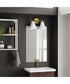 Charlie 2-Light Vanity Matte Brass and White