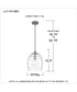 Lucy 1-light Mini Pendant Brushed Nickel