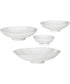 Lucky Coins White Metal Wall Bowls, Set of 4