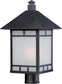 18"H Drexel 1-Light Outdoor Stone Black