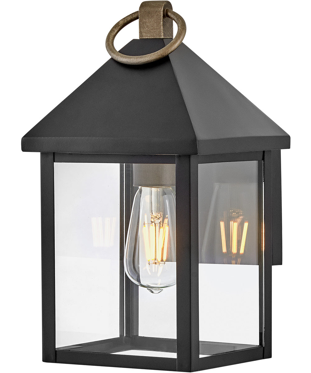 Rhett 1-Light Small Wall Mount in Black