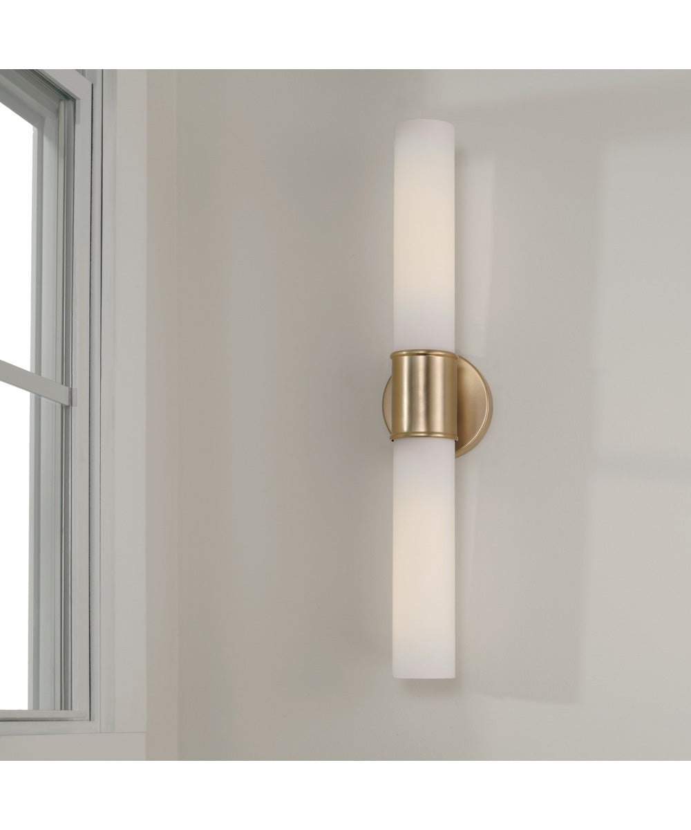 Parson 2-Light Sconce Matte Brass