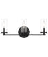 Hudson Heights 3 Light Vanity Matte Black