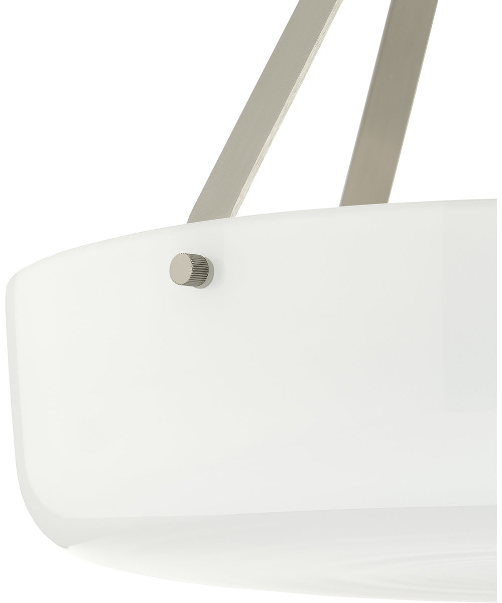 Lieon 2-Light Convertible Pendant Brushed Nickel