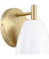 Biba 1 Light Wall Sconce  Brushed Gold