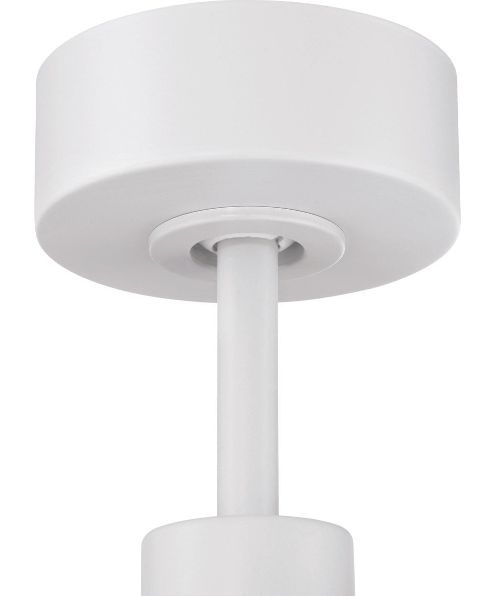 McCoy 60" 4-blade ceiling fan with 2-wire HW wall control 1-Light Fan White