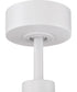 McCoy 60" 4-blade ceiling fan with 2-wire HW wall control 1-Light Fan White