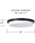 Dominic 1-Light Flush Matte Black