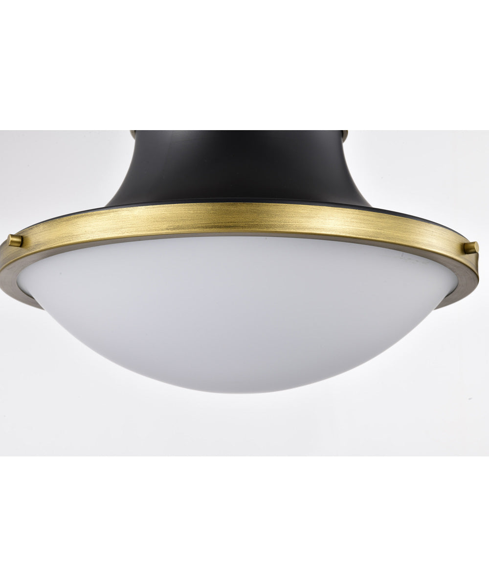 Lafayette 3-Light Pendant Matte Black