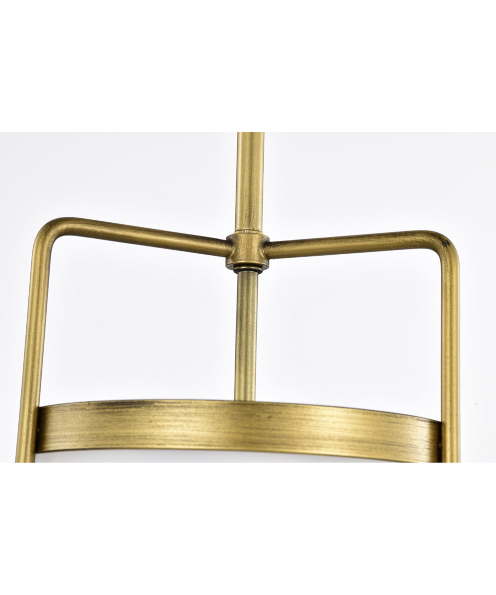 Valdora 1-Light Pendant Natural Brass