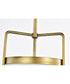 Valdora 1-Light Pendant Natural Brass