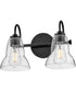 Vera 2-Light Small Two Light Vanity in Black