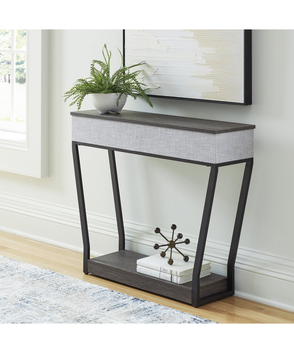 Sethlen Console Sofa Table w/Speaker Gray/Black