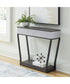 Sethlen Console Sofa Table w/Speaker Gray/Black
