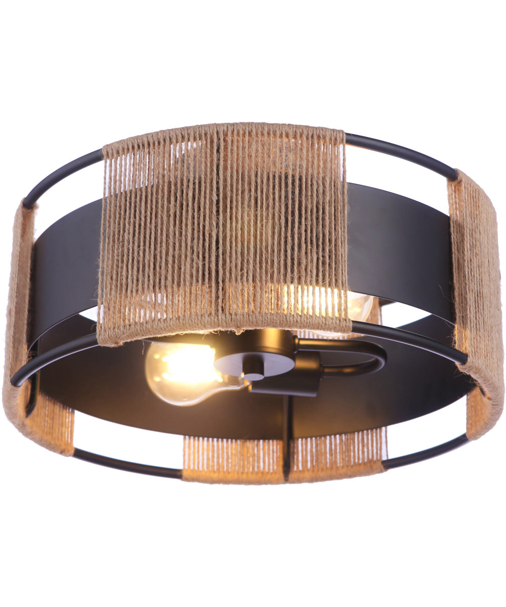 Kensey 2-Light Lighting Flat Black