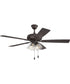 Eos Clear 4 Light 4-Light Fan Classic Bronze
