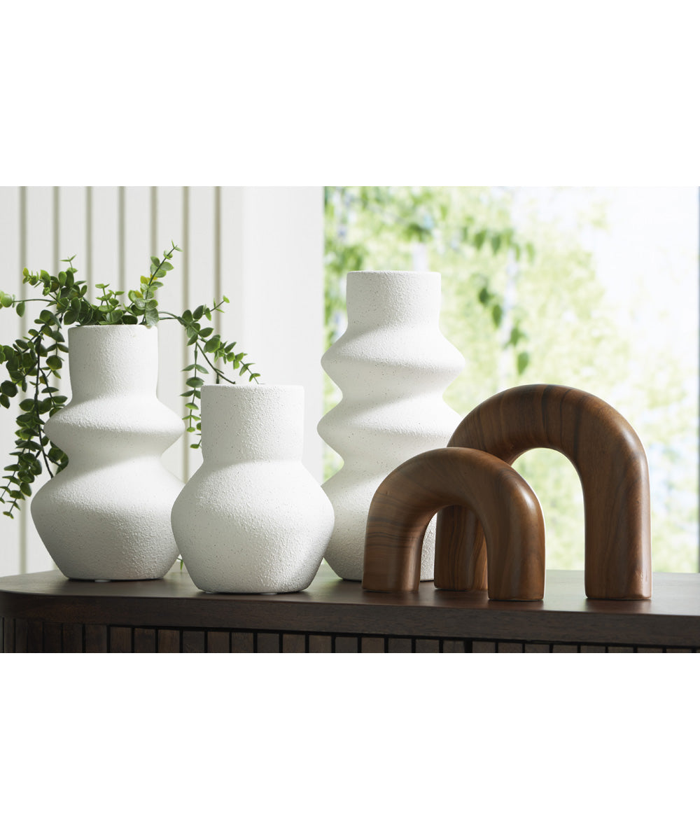 Carterworth Accessory Set Set of 5 White/Brown