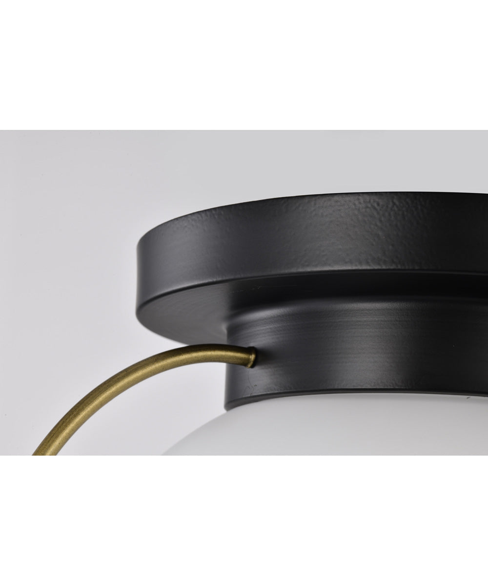 Lakeshore 1-Light Close-to-Ceiling Matte Black