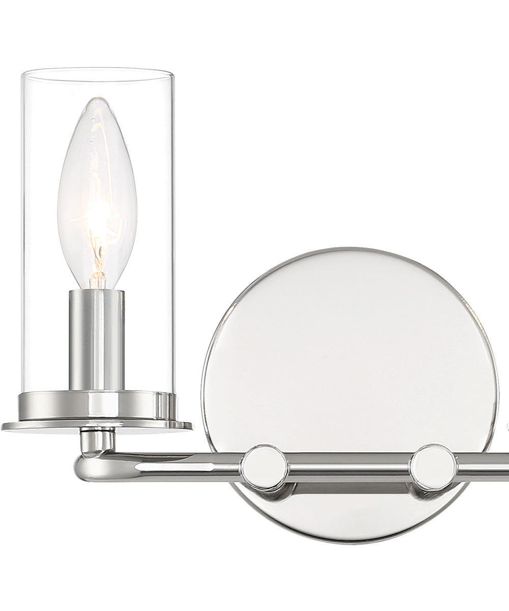 Hudson Heights 2 Light Vanity Polished Nickel