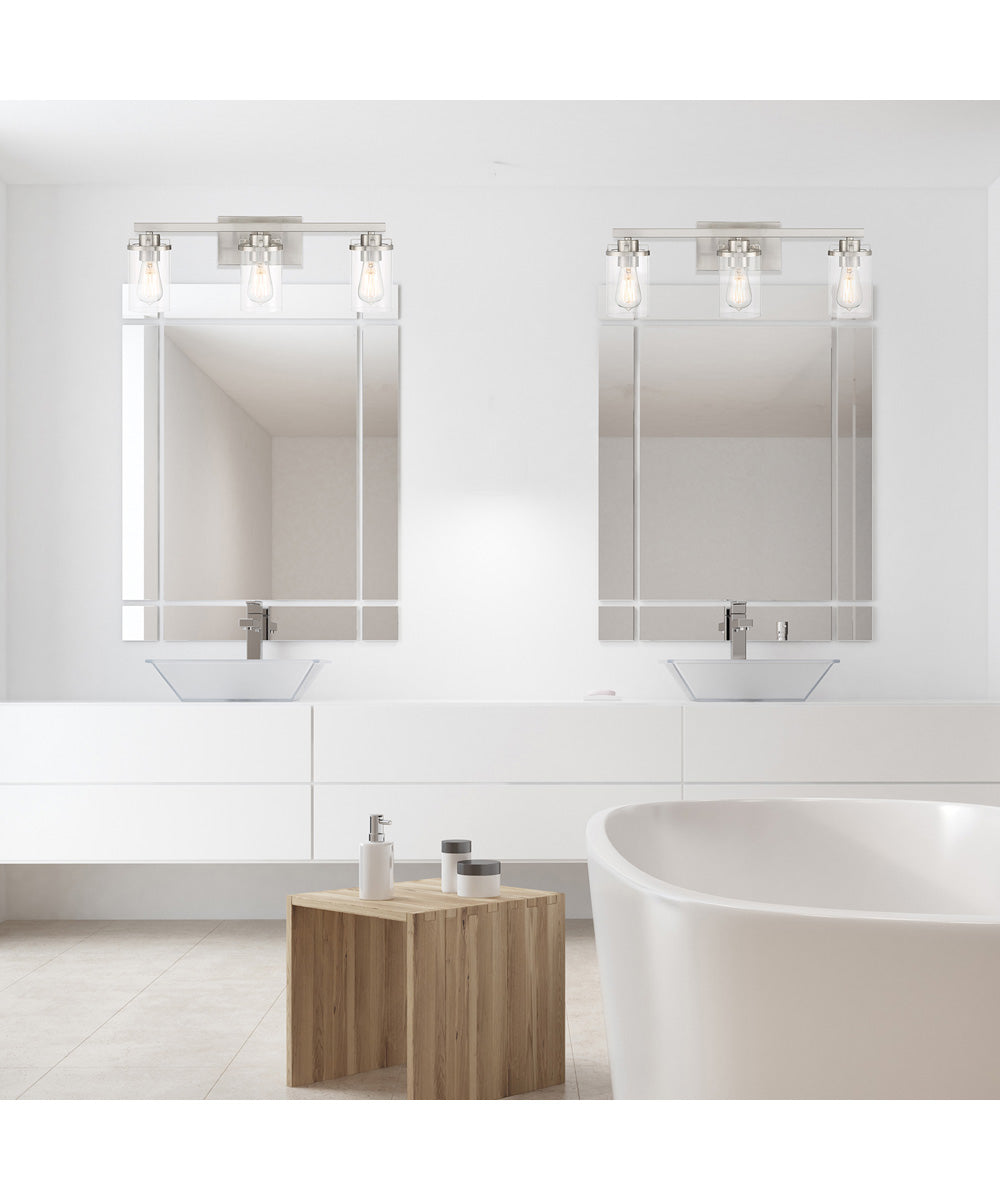 Jedrek 3 Light Vanity Brushed Nickel