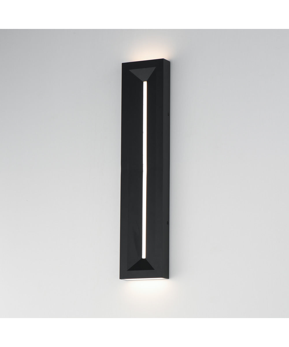 Fosso 24 inch LED Outdoor Wall Sconce - 5cct Black