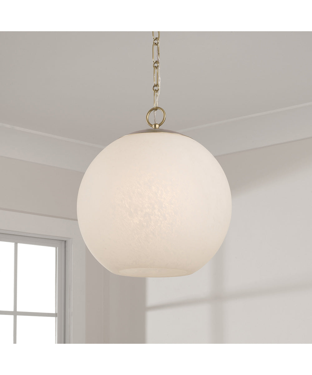 Cleo 1-Light Pendant Matte Brass