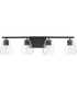 Geode 4-Light Bath Vanity Black