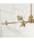 Atlas 6-Light Chandelier Aged Brass