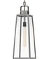 Hugh 1-Light Large Hanging Lantern in Antique Brushed Aluminum