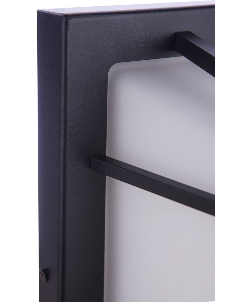 Bulkhead Rectangular 1-Light Outdoor Lighting Textured Black