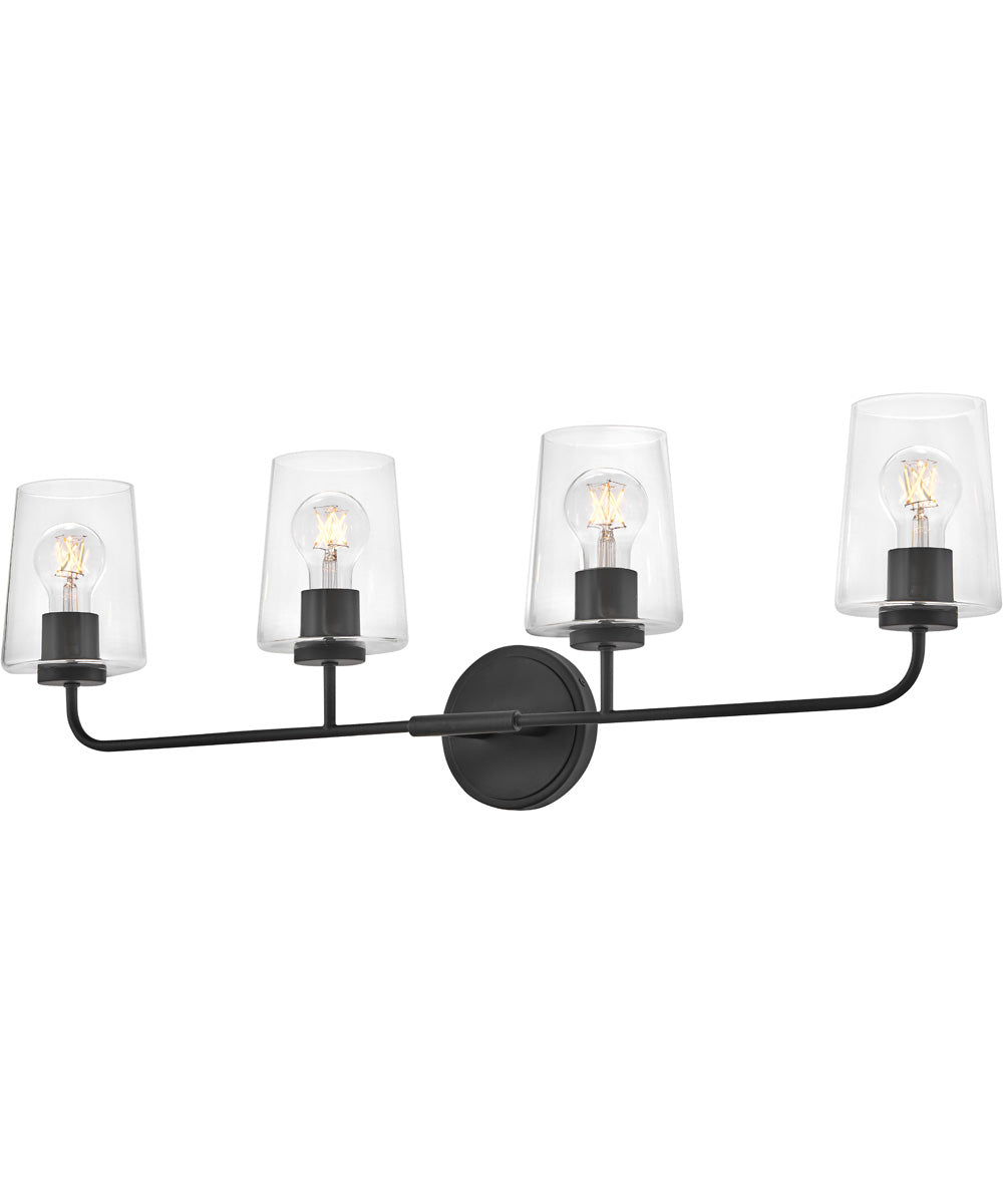 Kline 4-Light Large Four Light Vanity in Black