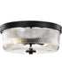 Grayson 2-Light Close-to-Ceiling Matte Black