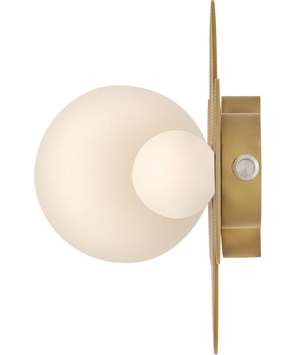 Rhea LED-Light Small LED Vanity in Heritage Brass