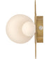 Rhea LED-Light Small LED Vanity in Heritage Brass