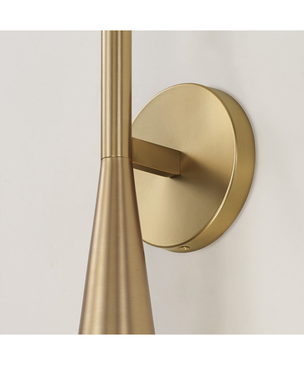 Levi 1-Light Sconce Matte Brass