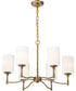 Liam 6-Light Chandelier Burnished Brass