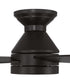 DeMarco 52" 4-blade Ceiling Fan Indoor/Outdoor Damp Rated 1-Light Fan Flat Black