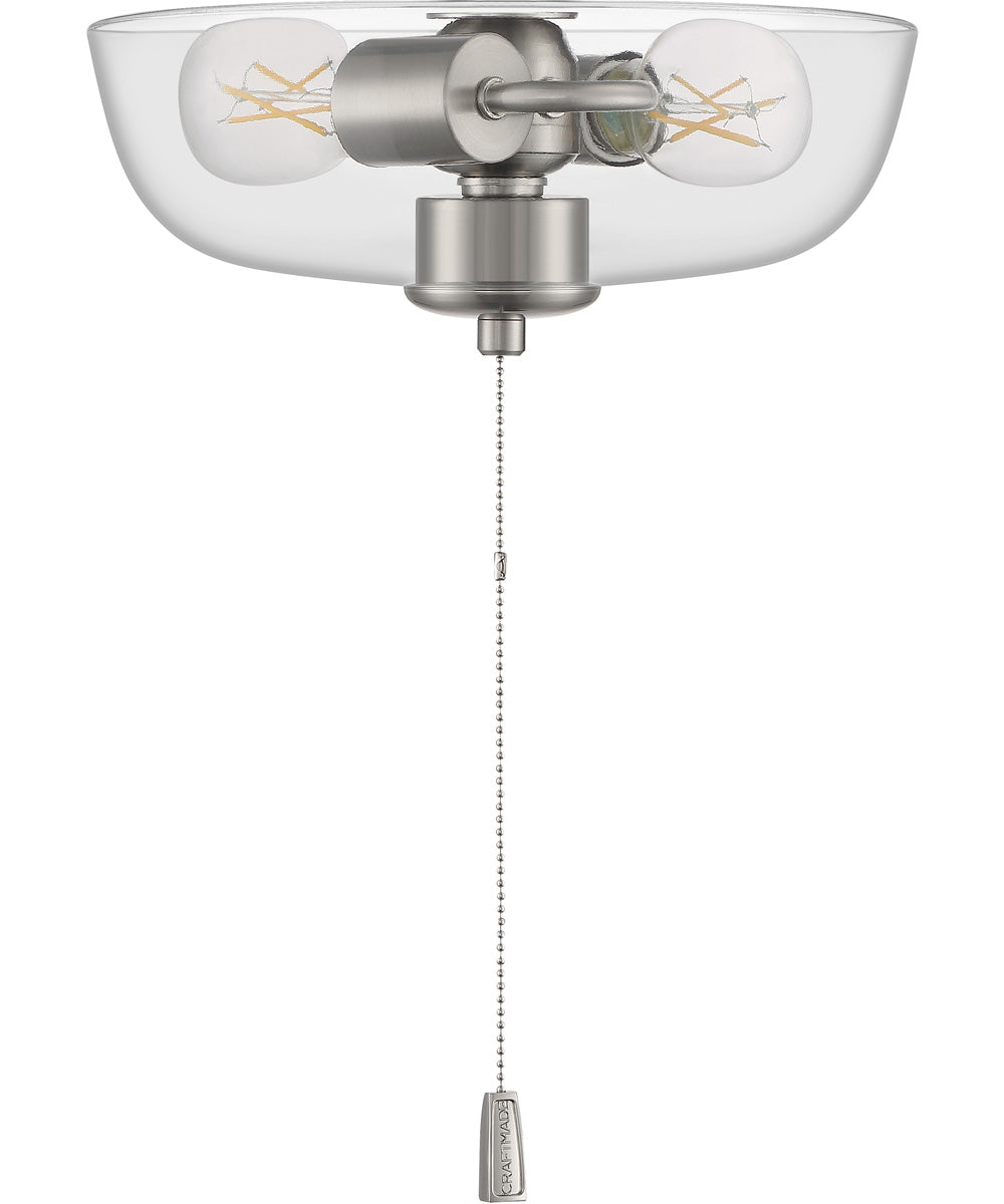 Light Kit-Bowl,Energy Star 2-Light Accessory Brushed Polished Nickel