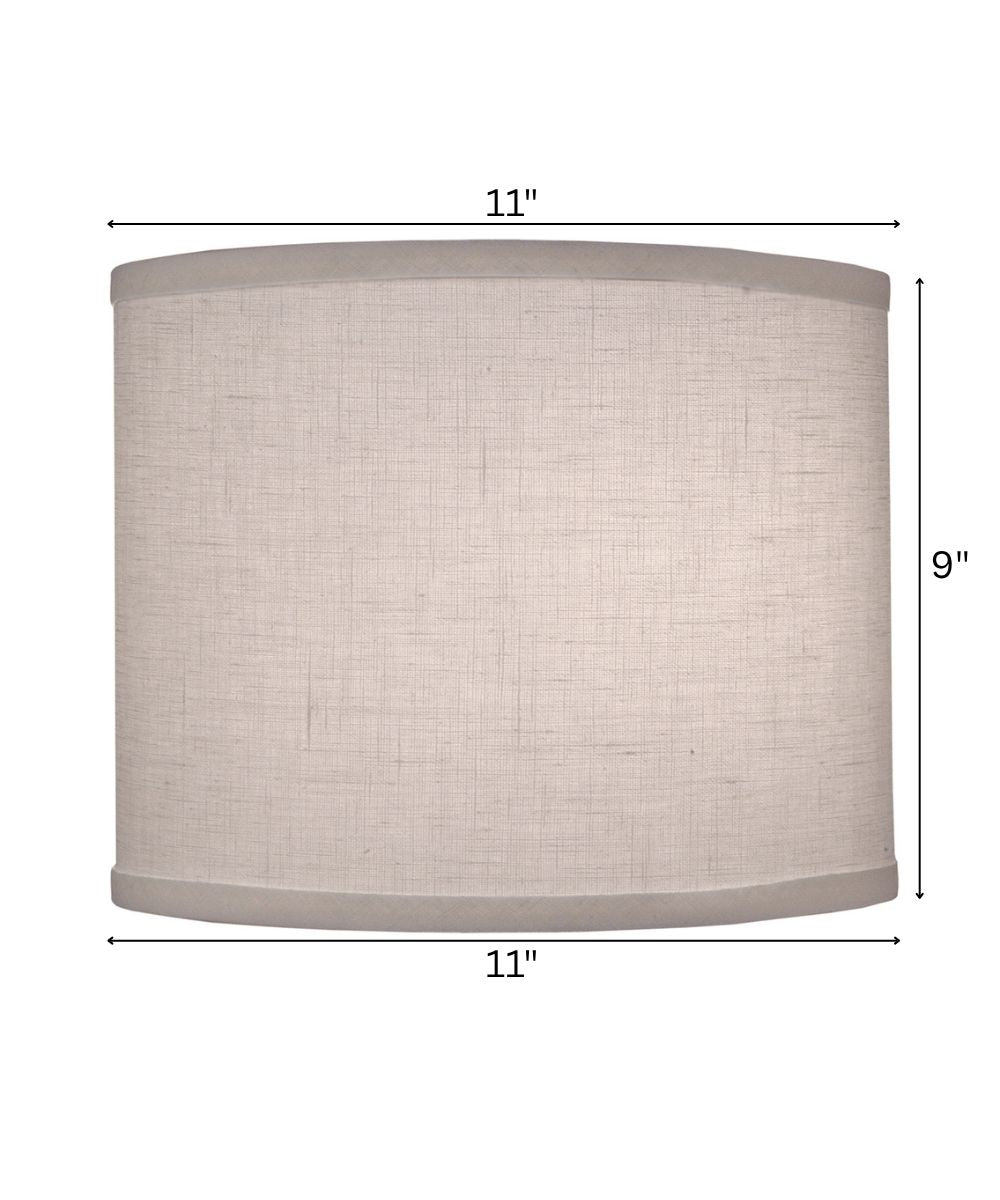 11x11x9 Cream Aberdeen Drum Hardback Lampshade