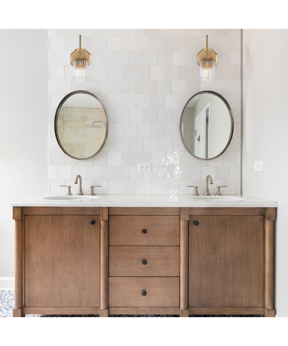 Haven 1 Light Wall Sconce Old Satin Brass