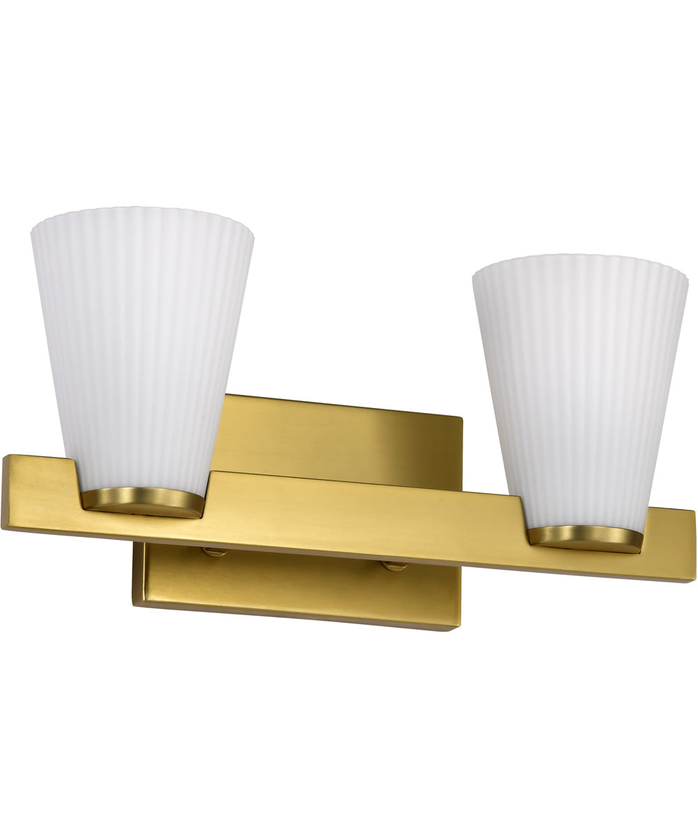 Royale 2-Light Vanity & Wall Burnished Brass