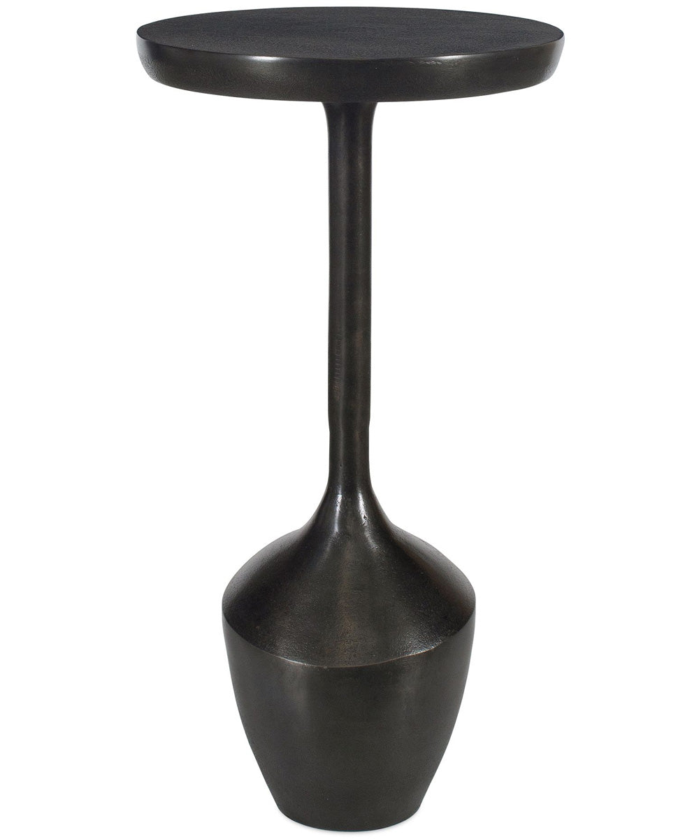 Accent Table in Raw Dark Brown