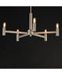 Emana 5-Light Chandelier Satin Nickel