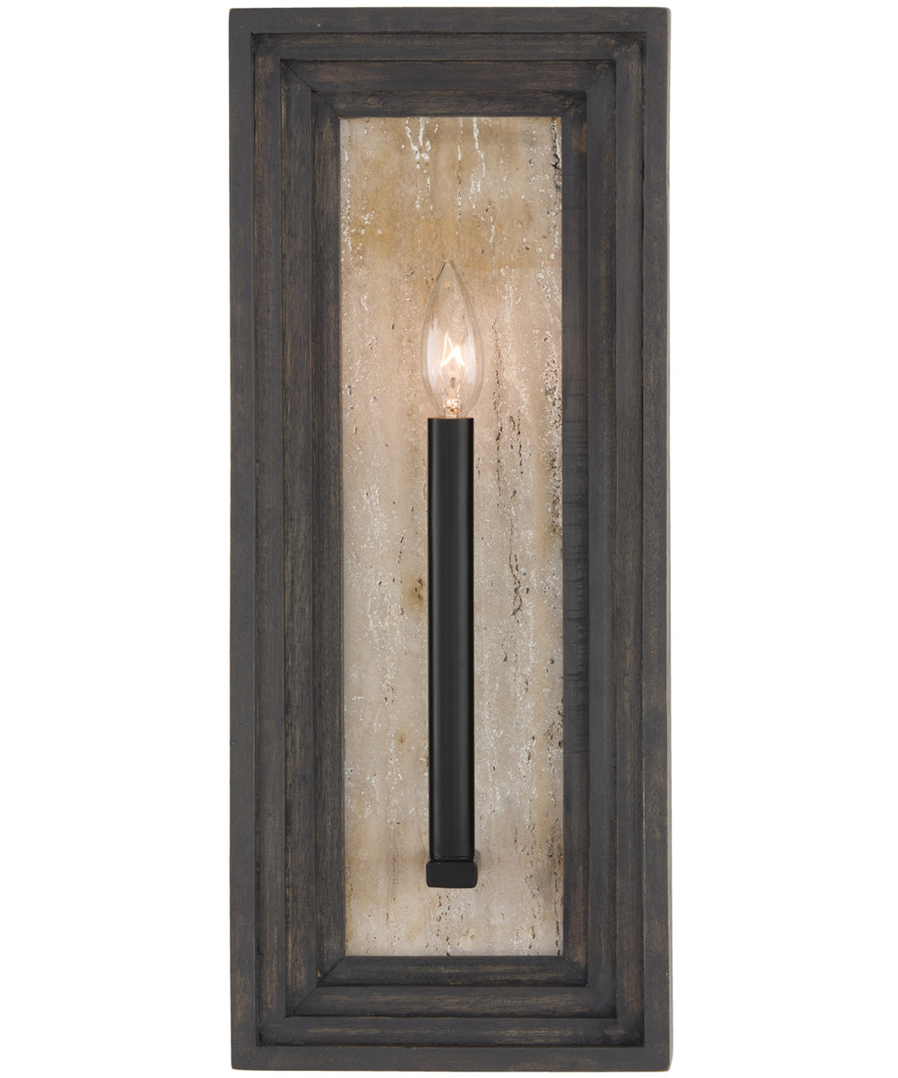 Dunn 1-Light Sconce Espresso Stain and Black