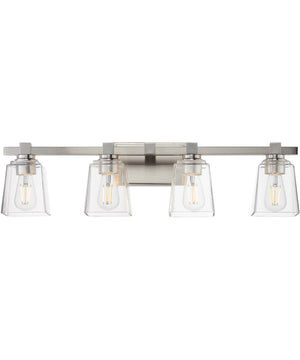 Cubos 4-Light Bath Vanity Satin Nickel