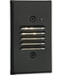 LED Indoor/Outdoor Integrated LED Wall or Step Light with Photocell Black