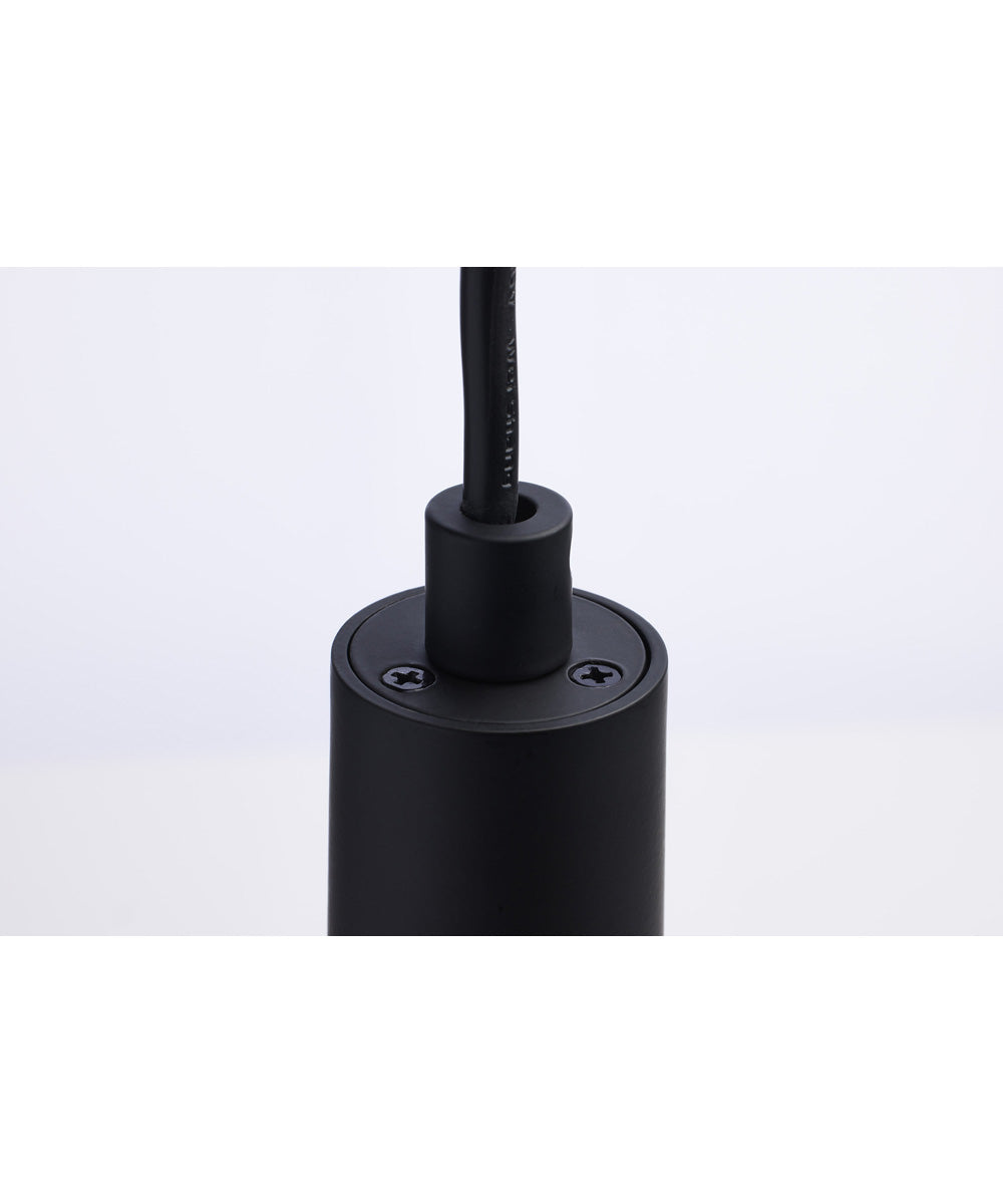 Melrose  Pendant Matte Black / Brushed Brass